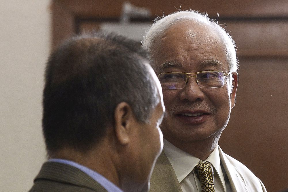 Datuk Seri Najib Tun Razak is pictured at the Kuala Lumpur High Court October 1, 2019. u00e2u20acu201d Picture by Miera Zulyana
