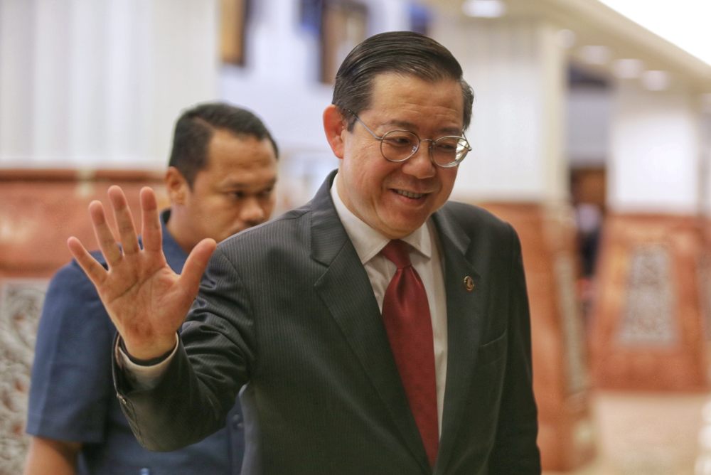 Finance Minister Lim Guan Eng is pictured at the Parliament lobby, October 15, 2019. u00e2u20acu2022 Picture by Ahmad Zamzahuri