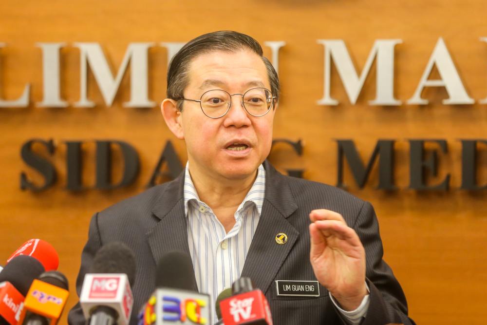 Finance Minister Lim Guan Eng speaks during a press conference at Parliament in Kuala Lumpur October 12, 2019. u00e2u20acu2022 Picture by Firdaus Latif