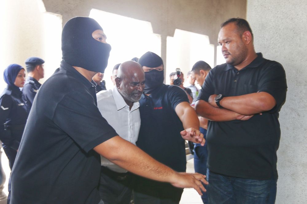 Suspected Liberation Tigers of Tamil Eelam sympathiser Gunasekaran Palasamy is pictured at the Kuala Lumpur High Court October 31, 2019. u00e2u20acu201d Picture by Ahmad Zamzahuri