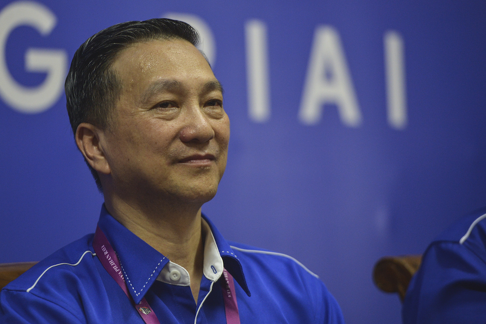 Barisan Nasionalu00e2u20acu2122s (BN) candidate Datuk Seri Wee Jeck Seng speaks to reporters during the press conference at Umno Pontian headquarters in Pontian November 2, 2019. u00e2u20acu201d Picture by Shafwan Zaidon