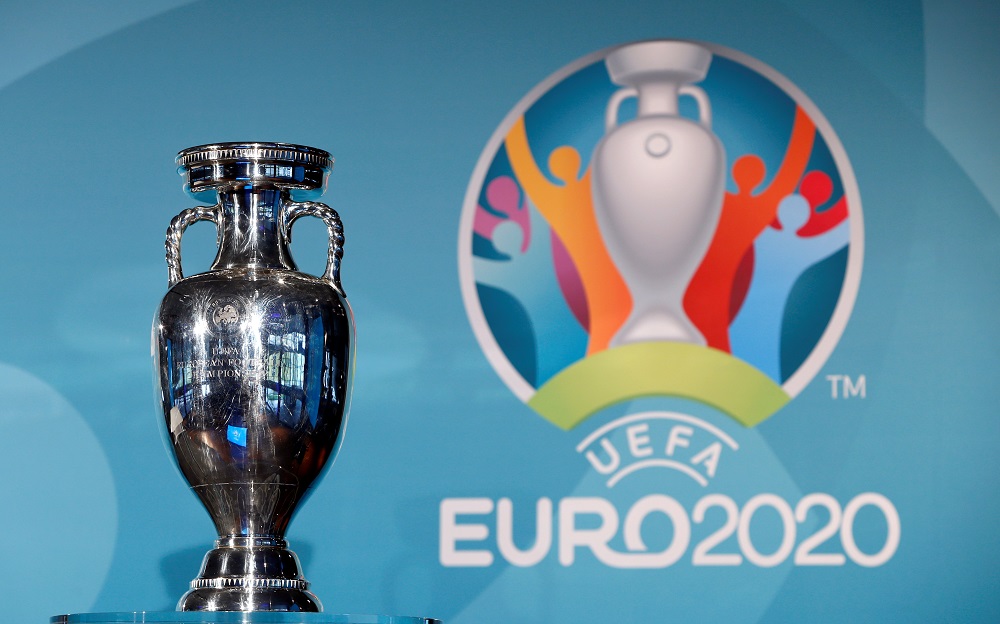 The trophy is seen during logo launch for Euro 2020 in Munich November 27, 2016. u00e2u20acu201d Reuters pic