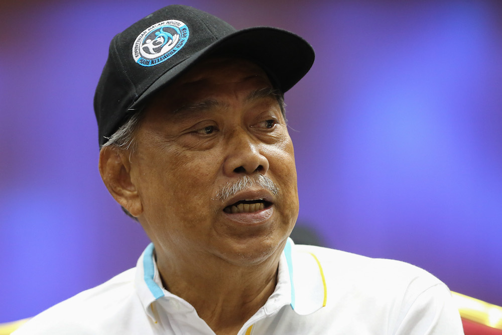 Home Minister Tan Sri Muhyiddin Yassin addresses a press conference during the Home Ministryu00e2u20acu2122s Family Day at MAEPS in Serdang November 3, 2019. u00e2u20acu201d Picture by Yusof Mat Isa