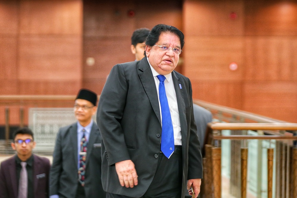 Datuk Seri Tengku Adnan Tengku Mansor arrives at the Parliament Lobby in Kuala Lumpur November 6, 2019. u00e2u20acu201d Picture by Ahmad Zamzahuri 