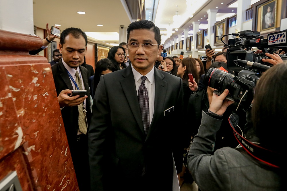 Economic Affairs Minister Datuk Seri Azmin Ali is pictured at Parliament in Kuala Lumpur November 13, 2019. u00e2u20acu201d Picture by Firdaus Latif