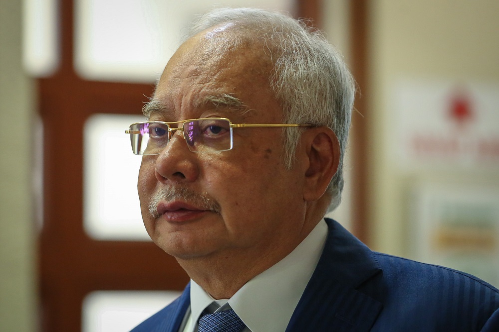 Former prime minister Datuk Seri Najib Razak at the Kuala Lumpur High Court Complex November 13, 2019. u00e2u20acu201d Picture by Yusof Mat Isa