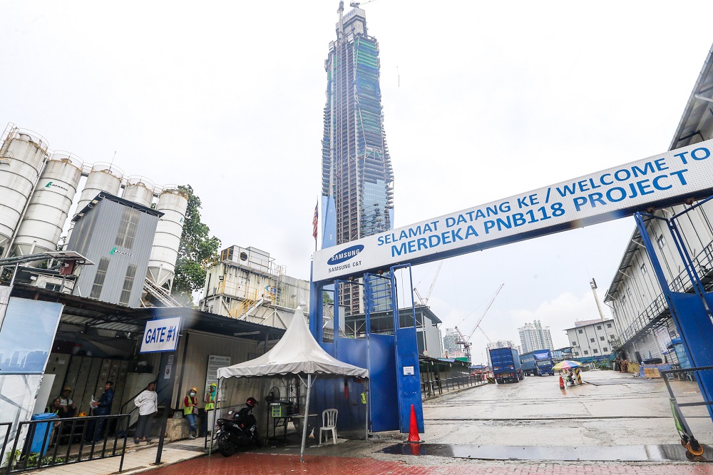 The Merdeka 118 Tower, developed by Permodalan National Bhd, is seen in Kuala Lumpur November 15, 2019. u00e2u20acu201d Picture by Firdaus Latif 