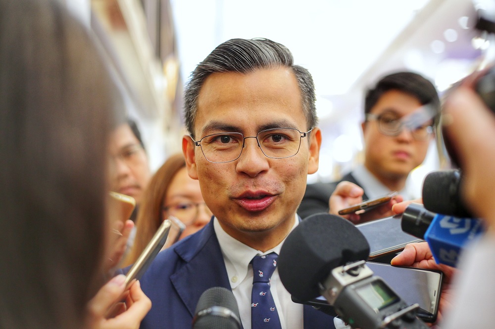 PKR MP Fahmi Fadzil speaks to reporters at the Parliament lobby November 21,2019. u00e2u20acu201d nPicture by Ahmad Zamzahurin