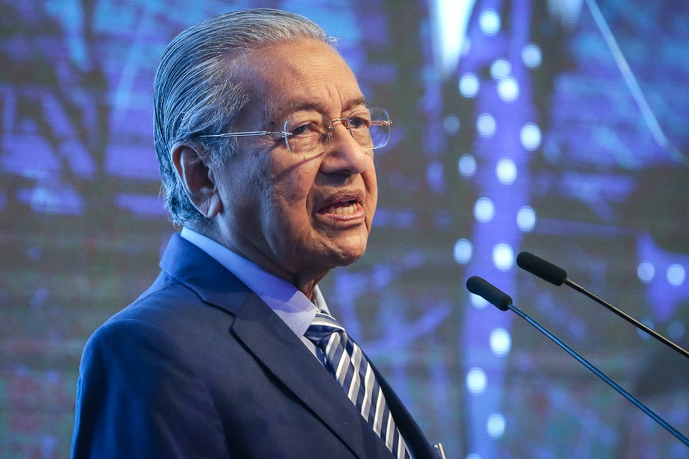 Prime Minister Tun Dr Mahathir Mohamad delivers his keynote address at the International Social Well-Being Conference 2019 in Kuala Lumpur November 21, 2019. u00e2u20acu201d Picture by Yusof Mat Isa