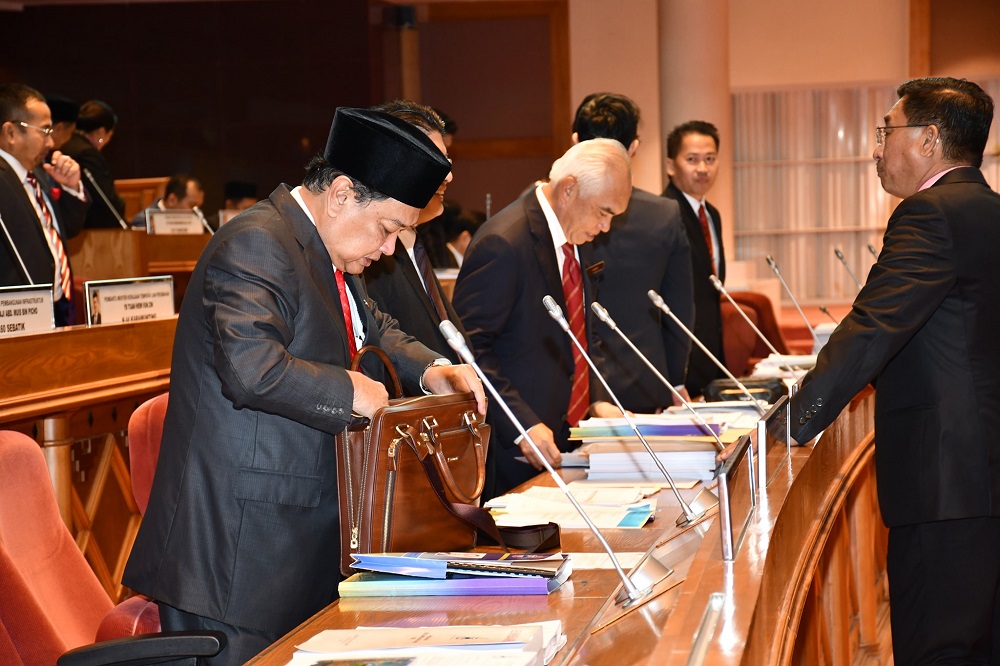 nState Law and Native Affairs Minister Datuk Aidi Mokhtar at the Sabah legislative assembly in Kota Kinabalu November 21, 2019. u00e2u20acu201d Picture via Facebook/Aidi Mokhtarn