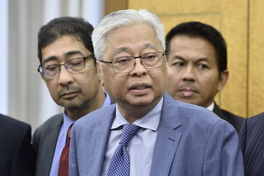 Leader of the Opposition Datuk Seri Ismail Sabri Yaakob speaks to reporters in Parliament November 26, 2019. u00e2u20acu201d Picture by Miera Zulyana