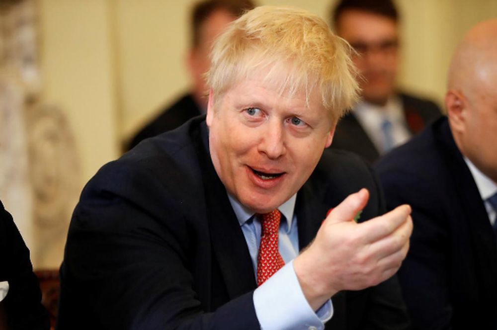 Britainu00e2u20acu2122s Prime Minister Boris Johnson holds a meeting of the cabinet inside number 10 Downing Street in central London, November 5, 2019. u00e2u20acu201d Tolga Akmen/Pool pic via Reuters