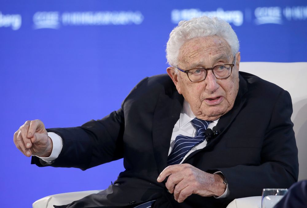 Former US Secretary of State Henry Kissinger attends a conversation at the 2019 New Economy Forum in Beijing, China, November 21, 2019. u00e2u20acu201d Reuters pic