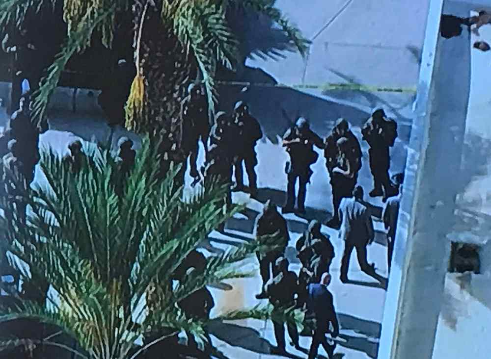 LA County Sheriff's Department (LASD) Special Enforcement Bureau (SEB) members are pictured after a search following a shooting at Saugus High School in Santa Clarita, California November 14, 2019. u00e2u20acu201d LASD SEB image via Reuters