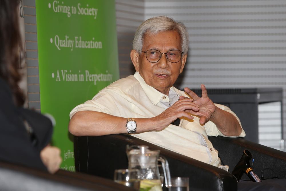 Tun Dr Daim Zainuddin speaks at the ASLI's Nation Building talk on u00e2u20acu02dcPoverty in Malaysia: Reality vs Perceptionu00e2u20acu2122 in Sunway University, November 27, 2019. u00e2u20acu2022 Picture by Choo Choy May.