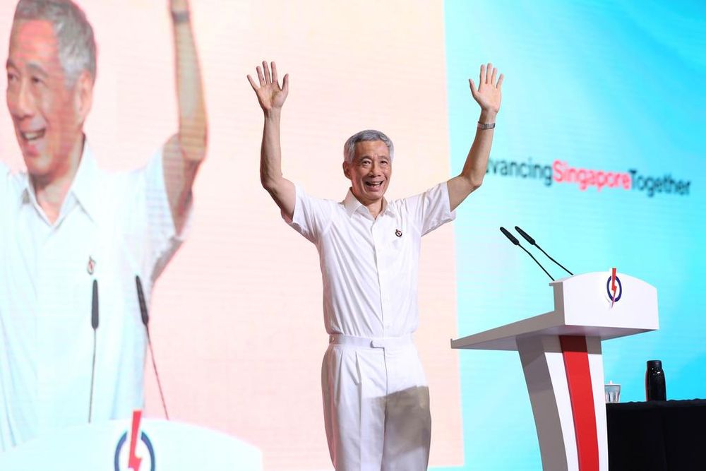 Singapore PM Lee Hsien Loong speaking during the PAP65 Awards and Convention on November 10, 2019. u00e2u20acu201d TODAY pic