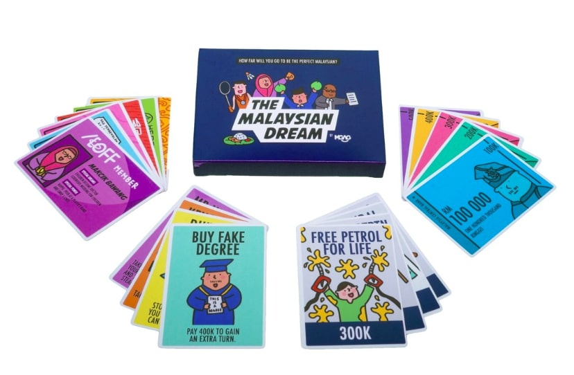MGAG的马来西亚人梦想纸牌游戏。-图取自Shopee-