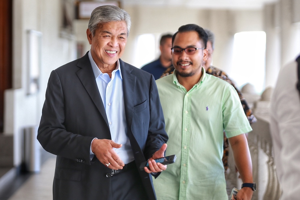 Datuk Seri Ahmad Zahid Hamidi is pictured at the Kuala Lumpur High Court December 2, 2019. u00e2u20acu201d Picture by Ahmad Zamzahuri