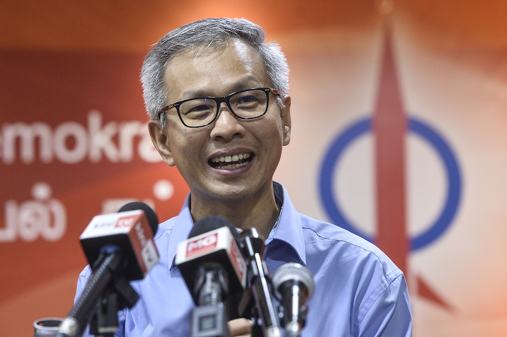 DAP national publicity secretary Tony Pua speaks to reporters during a press conference at the party headquarters in Petaling Jaya December 4, 2019. u00e2u20acu201d Picture by Miera Zulyana