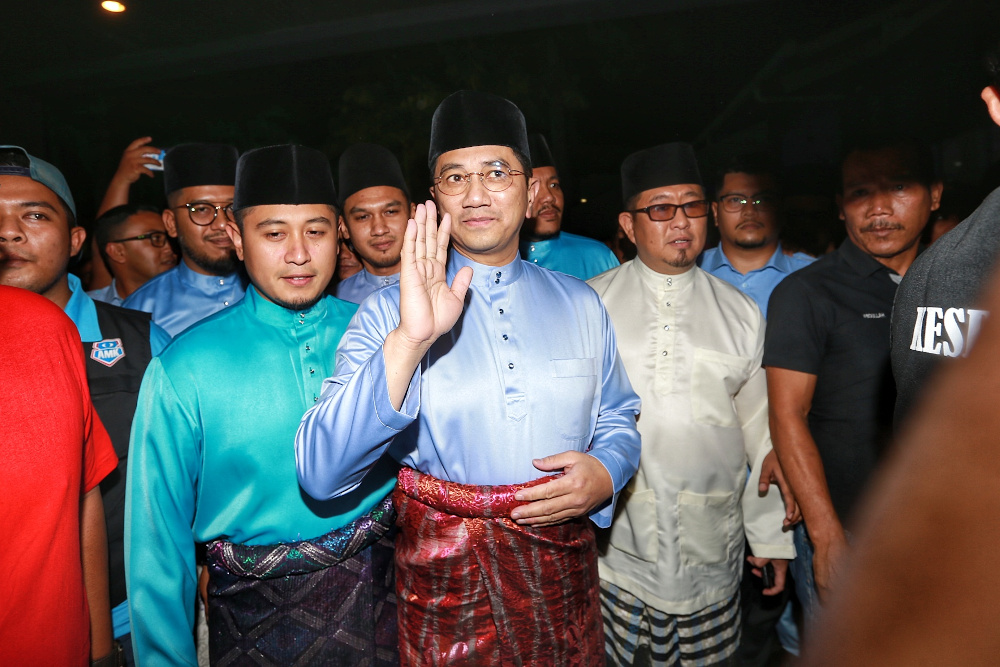 PKR deputy president Datuk Seri Azmin Ali arrives at the MITC for the PKR Women and Youth congress in Melaka December 5, 2019. u00e2u20acu201d Picture by Yusof Mat Isa
