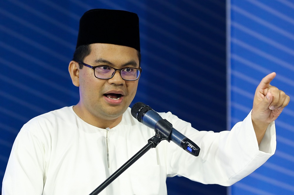 PKR Youth chief Akmal Nasrullah Md Nasir delivers his speech at the 2019 PKR Youth Congress in Melaka December 6, 2019. u00e2u20acu201d Picture by Yusof Mat Isa
