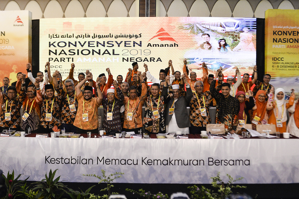 Amanah leaders take a group photo after the Amanah National Convention in Shah Alam December 8, 2019. u00e2u20acu201d Picture by Miera Zulyana
