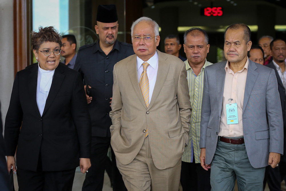 Former prime minister Datuk Seri Najib Razak leaves the Kuala Lumpur High Court December 11, 2019. u00e2u20acu201d Picture by Yusof Mat Isa