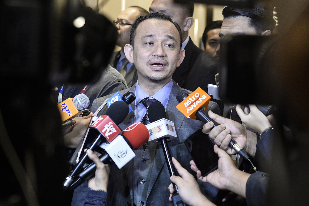 Education Minister Maszlee Malik speaks to reporters on the second day of the Kuala Lumpur Summit 2019 December 20, 2019. u00e2u20acu201d Picture by Miera Zulyana