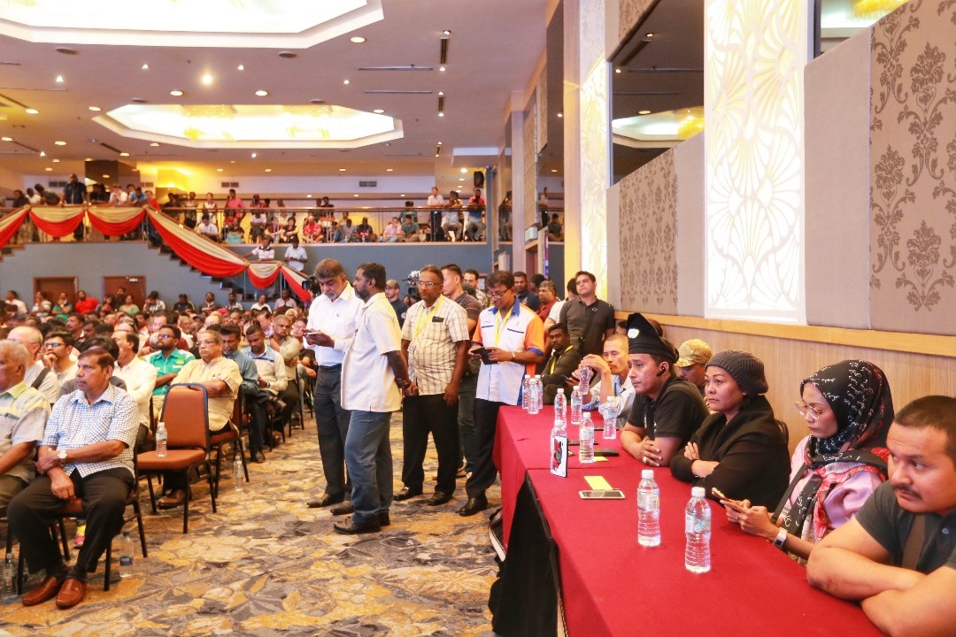 Actress Ellie Suriaty Omar (seated, 3rd right) attends the National Jawi Congress in Petaling Jaya December 29, 2019. u00e2u20acu201d Picture by Ahmad Zamzahuri