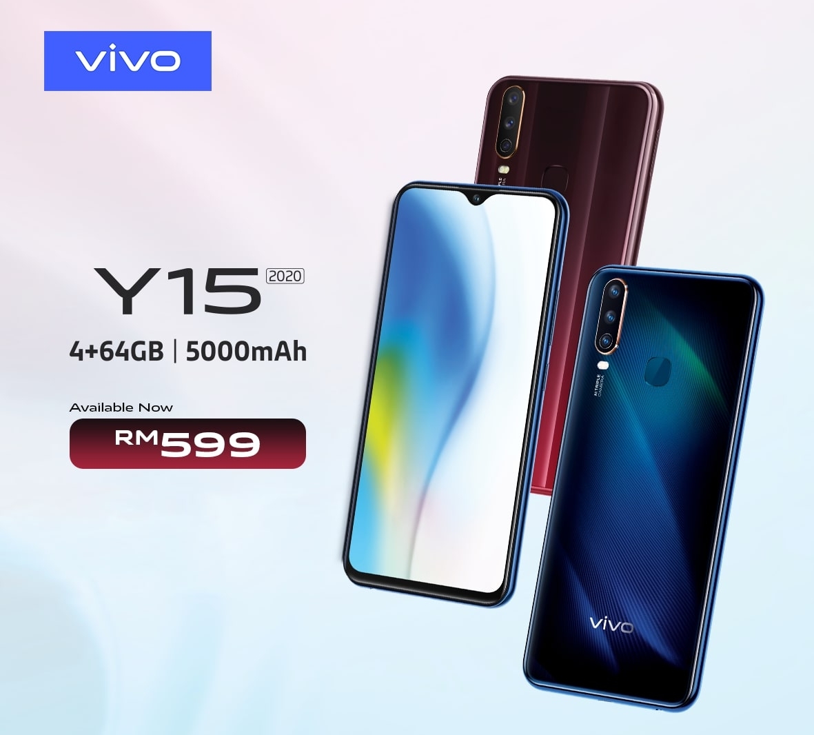 Vivo Y15 2020已经在大马开卖，售价为RM599。-图取自Soyacincau-