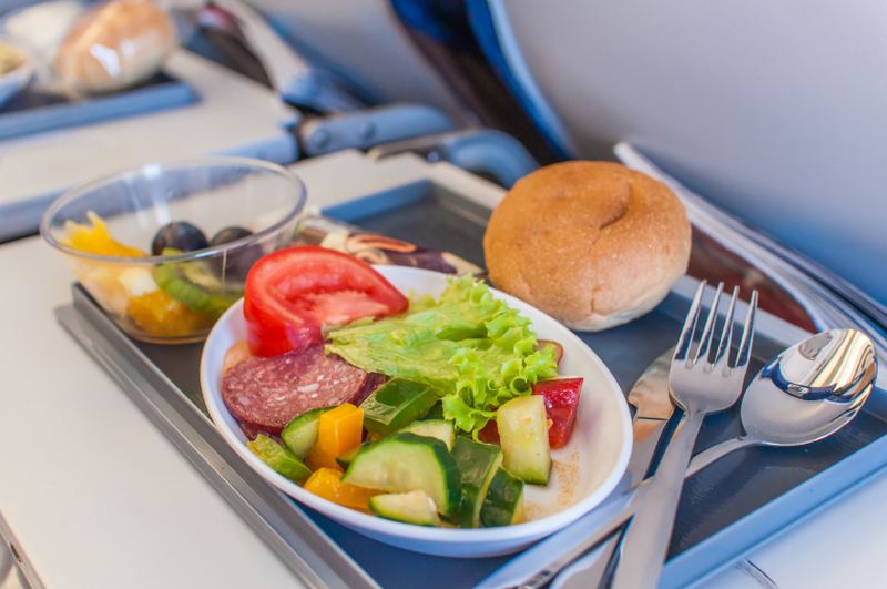 A new report ranks healthiest airlines for airplane food 2019. u00e2u20acu2022 IStock.com/AFP pic