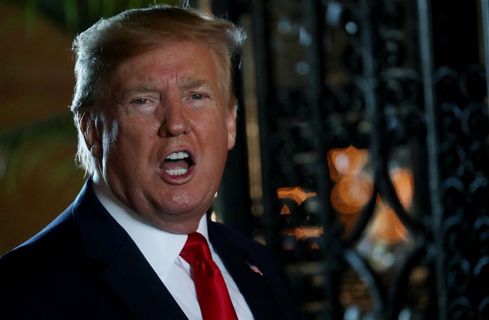 US President Donald Trump speaks to the media at the Mar-a-Lago resort in Palm Beach, Florida  December 24, 2019. u00e2u20acu201d Reuters pic