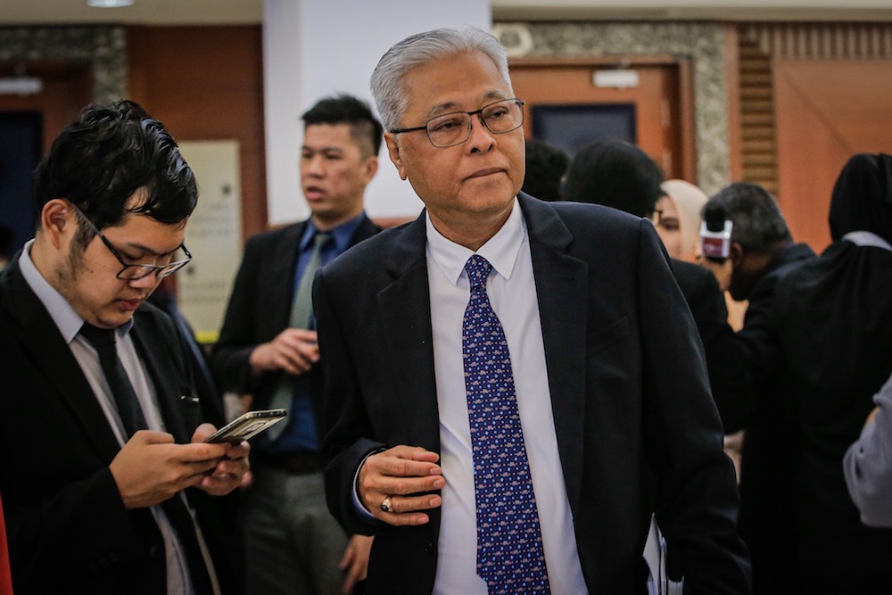 Datuk Seri Ismail Sabri Yaakob speaks to reporters in the lobby of Parliament December 4, 2019. u00e2u20acu201d Picture by Hari Anggara
