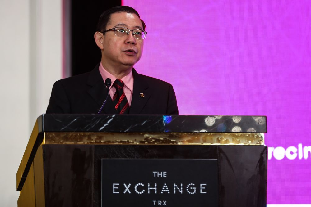 Finance Minister Lim Guan Eng speaks at the precinct launch and development financing for The Exchange at TRX City in Kuala Lumpur February 12, 2019. u00e2u20acu2022 Picture by Ahmad Zamzahurin