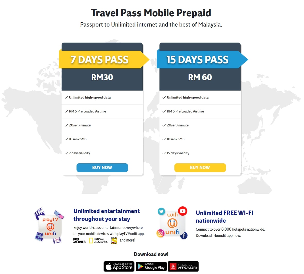 Travel Pass配套共分为两种：第一种是7天通行证（7 Days Pass），价格为30令吉；第二种是15天通行证（15 Days Pass），价格为60令吉。-图取自Soyacincau-