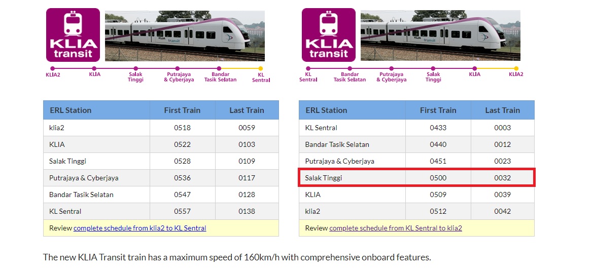 -KLIA Transit官网截屏-