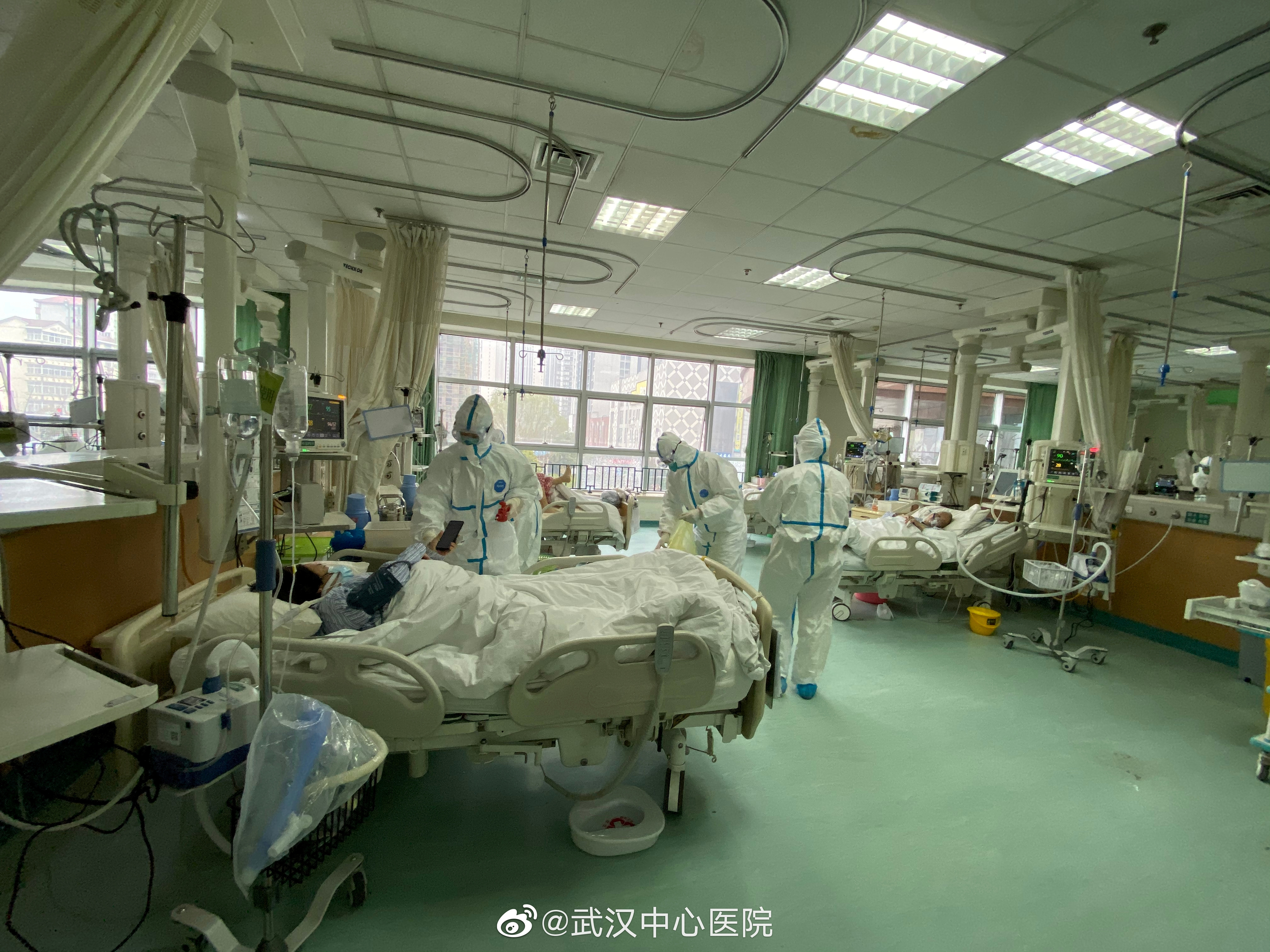 Pictures uploaded to social media on January 25, 2020 by the Central Hospital of Wuhan show medical staff attending to patients, in Wuhan, China. u00e2u20acu201d The Central Hospital Of Wuhan via Weibo via Reuters 