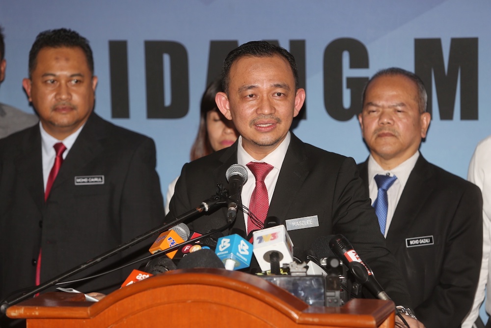 Maszlee Malik announces his resignation as education minister at a press conference in Putrajaya January 2, 2020. u00e2u20acu201d Picture by Choo Choy May