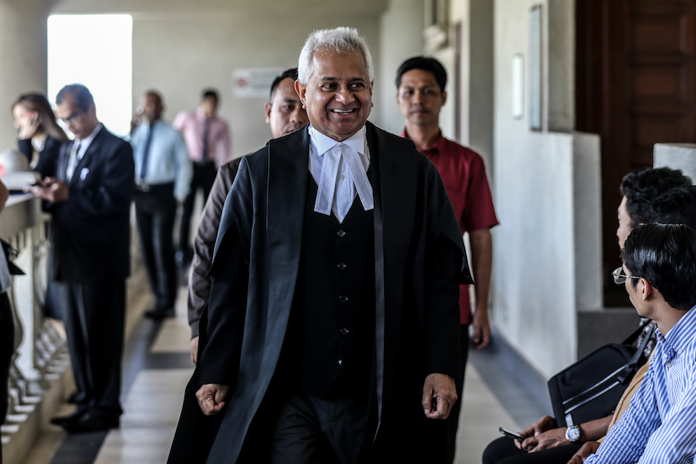 Attorney General Tan Sri Tommy Thomas is pictured at the Kuala Lumpur High Court January 8, 2020. u00e2u20acu201d Picture by Firdaus Latif