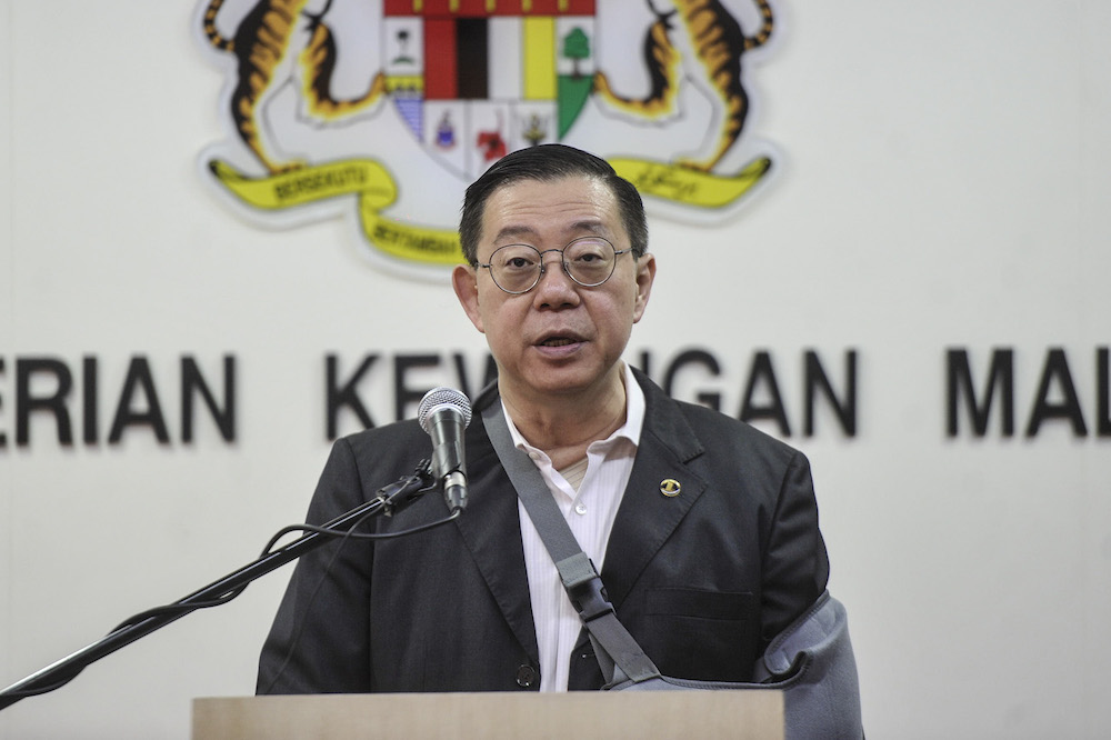 Finance Minister Lim Guan Eng speaks to reporters during the launch of e-Tunai Rakyat in Putrajaya January 14, 2020. u00e2u20acu201d Picture by Shafwan Zaidon