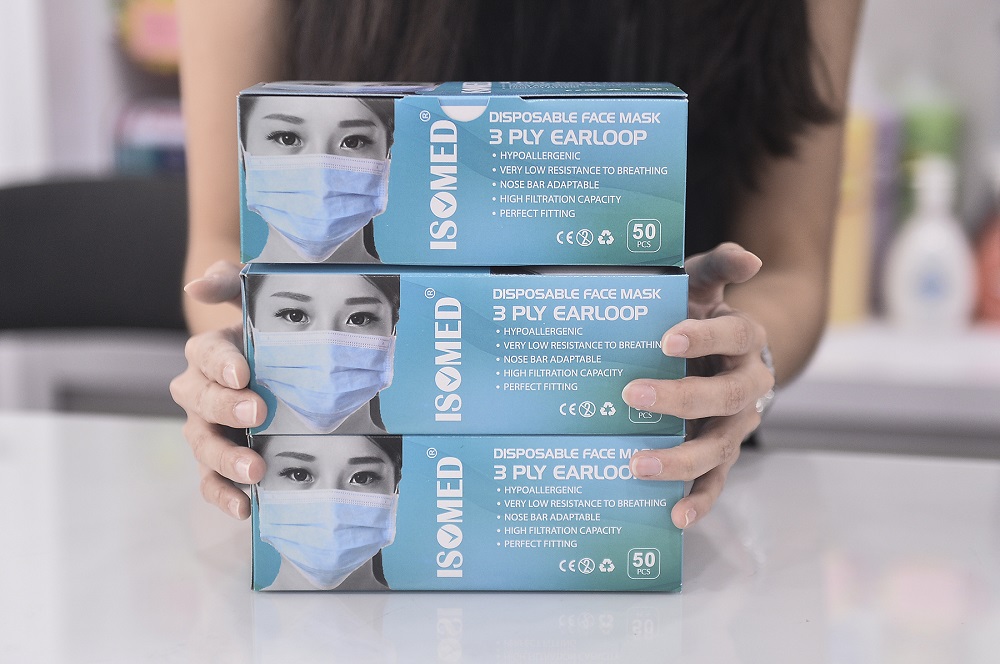 Boxes of face masks are seen at a Pharmhouse Pharmacy outlet in Setia Alam January 28,2020. u00e2u20acu201d Picture by Miera Zulyana