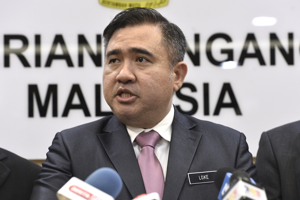 Transport Minister Anthony Loke speaks during a press conference at the Transport Ministry in Putrajaya January 29, 2020. u00e2u20acu201d Picture by Miera Zulyana