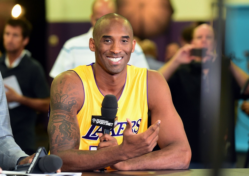 Kobe Bryant of the Los Angeles Lakers is interviewed during the Los Angeles Lakers media day in El Segundo, California in this file photo taken September 28, 2015. u00e2u20acu201d AFP pic