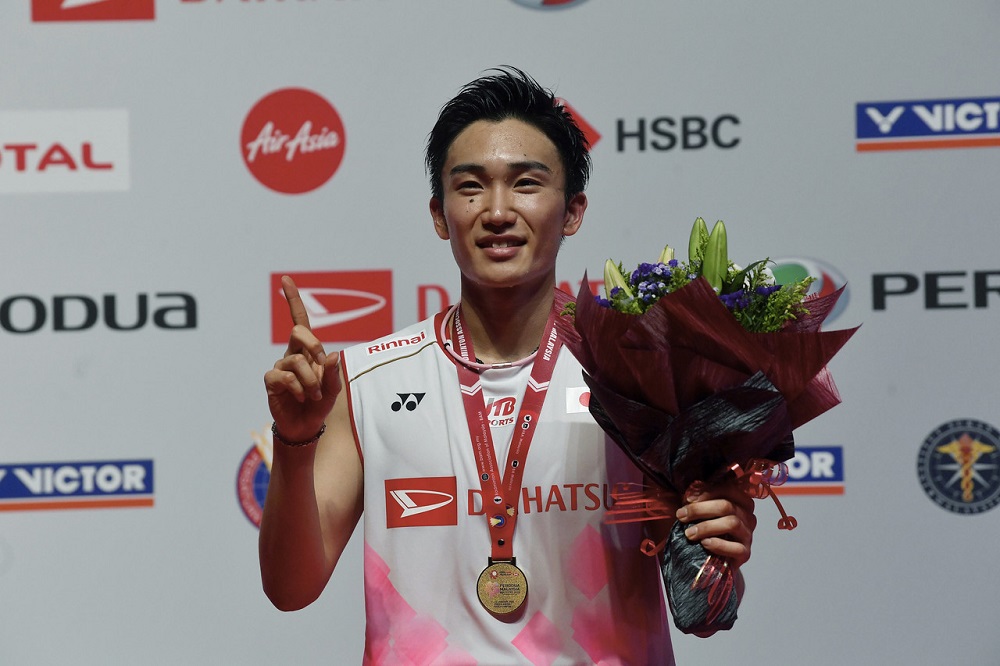 Japanu00e2u20acu2122s Kento Momota poses for a picture after winning the 2020 Malaysia Masters in Kuala Lumpur January 12, 2020. u00e2u20acu201d Bernama pic