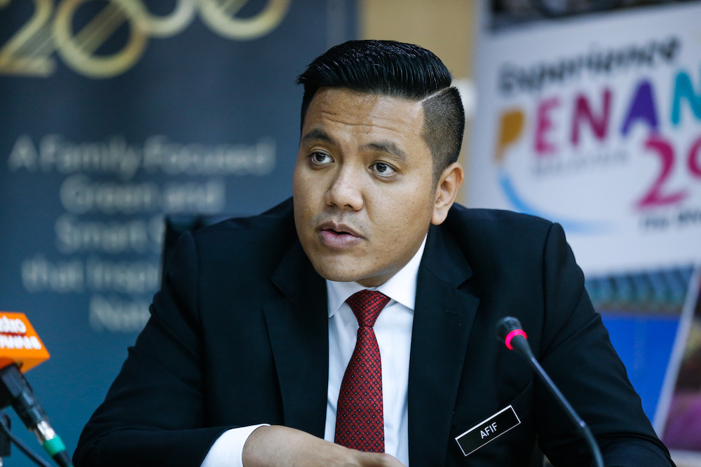 Penang health executive councillor Dr Afif Bahardin speaks to the press about the closure of two classrooms at SJK (C) Li Hwa in Butterworth, due to an Influenza A outbreak, in George Town January 8, 2020. u00e2u20acu201d Picture by Sayuti Zainudin