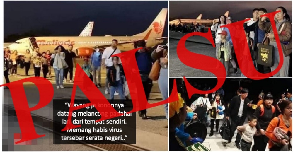 A travel agency here has denied an allegation that hundreds of Chinese nationals had arrived on the island to escape the 2019-nCoV as seen in a picture which has now gone viral on social media. u00e2u20acu201d Picture via Twitter/Bernama