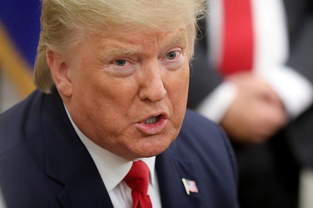 US President Donald Trump speaks to reporters in the Oval Office at the White House in Washington January 7, 2020. u00e2u20acu201d Reuters pic