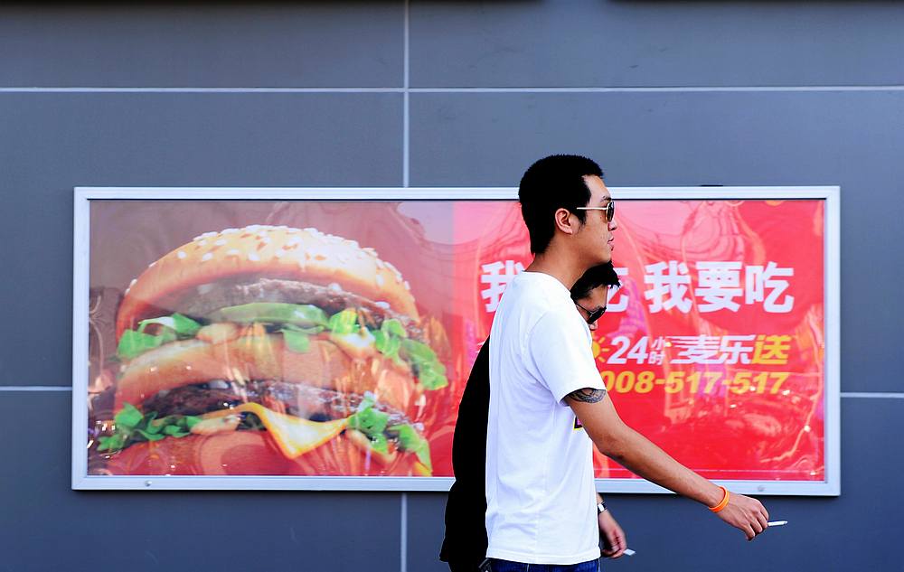 China accounts for nine per cent of all McDonald's restaurants. u00e2u20acu201d AFP pic