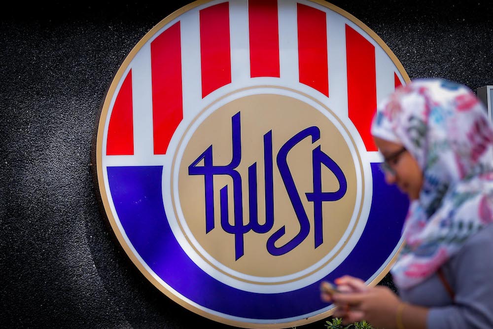 The Employees Provident Fund (EPF) logo is seen at its headquarters on Jalan Raja Laut January 22, 2020. u00e2u20acu201d Picture by Hari Anggara