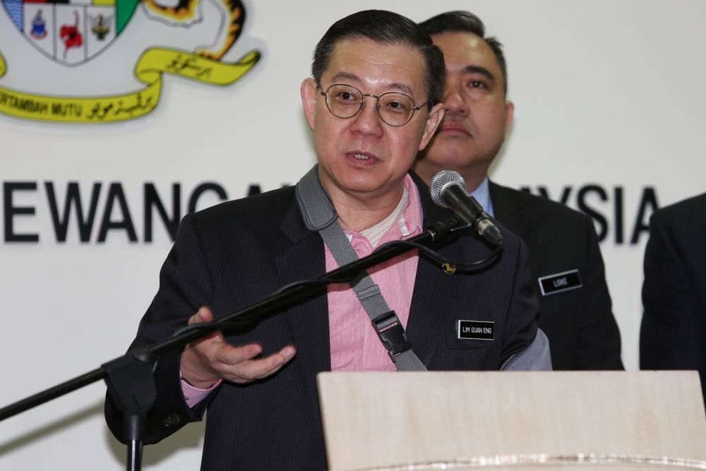 Finance Minister Lim Guan Eng speaks during a press conference in Putrajaya January 17, 2020. u00e2u20acu201d Picture by Choo Choy May